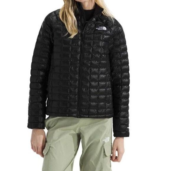 THE NORTH FACE WOMEN'S THERMABALL PUFFER JACKET BLACK SZ XXL NWT $200 - Picture 1 of 4